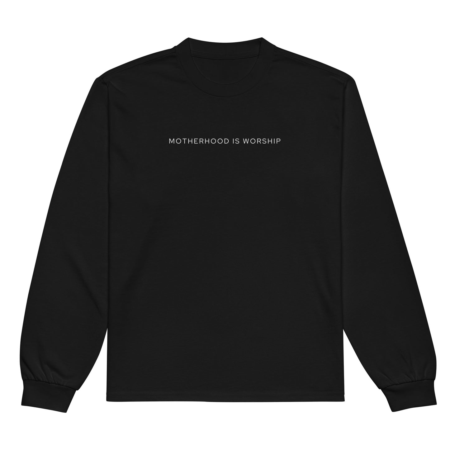 Motherhood Is Worship Heavyweight Long Sleeve